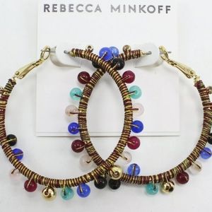REBECCA MINKOFF MOROCCO HOOP EARRINGS